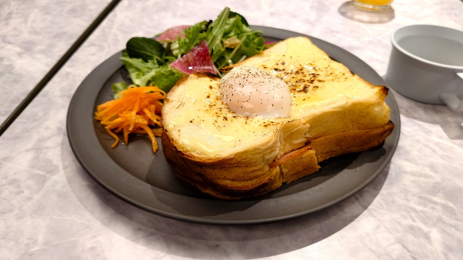 ホテルコルディア大阪本町 朝食クロックムッシュ