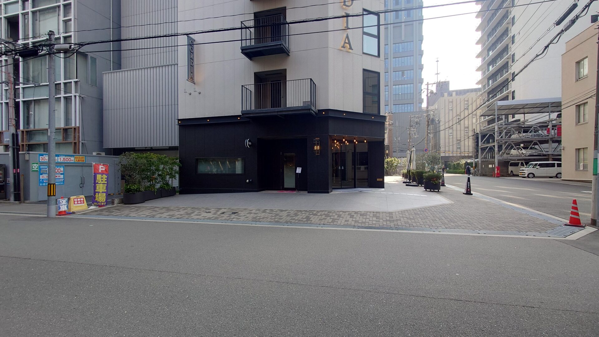ホテルコルディア大阪本町 荷下ろしした場所